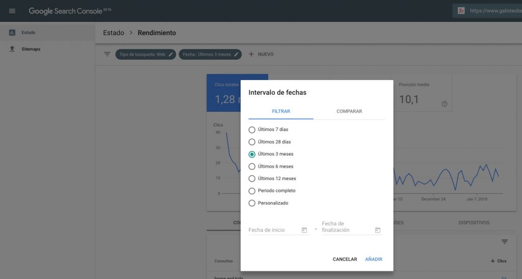 Nuevo Search Console Beta